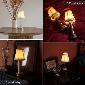 Nouvelle Lampe de Table Créative Rechargeable Sans Fil en Fer pour Chambre, Restaurant, Veilleuse Décorative, Lampe de Bureau LED - Product Image 6