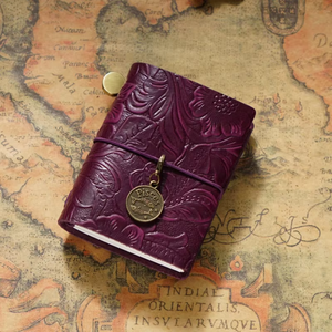 Mini Libreta de Hojas Sueltas, Linda Libreta Pequeña de Cuero, Diario Portátil, Regalo Exquisito para Amigos - Product Image 5