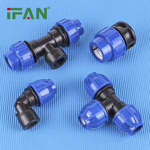 Raccordi a compressione per tubi in HDPE raccordo a <span class=keywords><strong>T</strong></span> connettore a gomito HDPE raccordo - Product Image 3