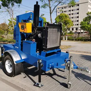 Pompe à eau à déchets auto-amorçante <span class=keywords><strong>Super</strong></span> T Series de 6 pouces avec remorque - Product Image 2
