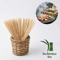Brochettes alimentaires jetables en bambou 15 cm (6 pouces) 20 cm (7,87 pouces) – Bâtonnets à cocktail et à fruits en bambou naturel – Vente en gros pour traiteur et événements