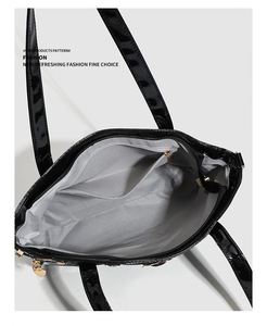Sac à main décontracté unisexe de haute qualité, nouvelle mode, fermeture éclair, motif géométrique, matériau PVC, bandoulière imperméable - Product Image 5
