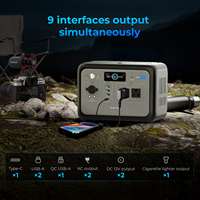 Oukitel Centrale Électrique Portable Économique 800W LiFePO4, Générateur Solaire 120V 220V, Station d'Énergie de Secours
