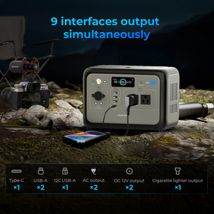 Oukitel Giá Rẻ 800W Powerstation Lifepo4 Năng Lượng Mặt Trời Máy Phát Điện 120V 220V Trở Lại Lên Xách Tay Điện Nhà Máy Điện - Product Image 4