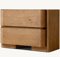 Table de chevet de luxe pour la maison, style américain, bois de chêne rustique, table de nuit fermée