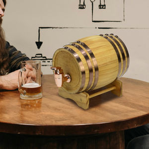 <span class=keywords><strong>Tonneau</strong></span> décoratif <span class=keywords><strong>en</strong></span> <span class=keywords><strong>bois</strong></span> pour vin, bière et whisky Baril de stockage pour whisky rouge à l'ancienne - Product Image 6