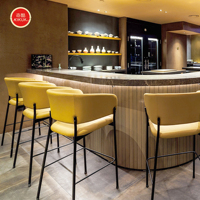 Ensemble table et chaises de bar au design unique, style bar musical, tabourets de bar en métal pour restaurant - Vente chaude
