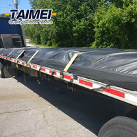 Bâche imperméable bleue résistante de PVC du petit pain de bâche de PVC 600GSM pour la couverture de tente de camion