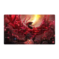 Tapis de jeu de cartes à collectionner Anime MTG TCG personnalisé, caoutchouc naturel + tissu doux antidérapant 600x350mm, impression par sublimation CMYK haute qualité