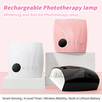 Lampe à LED UV sans fil 96W pour photothérapie, 45 LED, séchage rapide, lampe UV pour ongles rechargeable, sécheuse à ongles pour tous les vernis gel