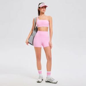 Ensemble de Yoga taille haute pour femmes Short de sport personnalisable haut à séchage rapide fermeture à la taille élastique grande taille conception imprimée de haute qualité - Product Image 2