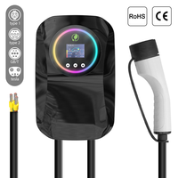 E-mingze Nouvelle Tendance 32A/7KW Type2/GBT/Type1/Prise Tesla Chargeur AC Mural Monophasé Mode 3 Convivial pour Recharge de Véhicules Électriques