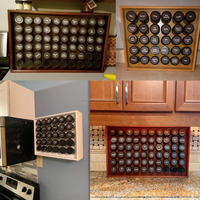 2021 Vente chaude Cuisine 30 16 Cube Étagère À Épices 4 Niveaux D'herbes Et D'épices Bambou Étagère D'épice Fixé Au supports de stockage