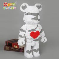 HiCaiPin Blocs de construction éducatifs en ABS sur le thème des animaux pour adultes, version super grande, jouet anti-stress