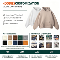 Ensemble de survêtement en coton pour homme, 380 GSM, molleton épais, pull à capuche et pantalon de jogging, logo personnalisé, hiver