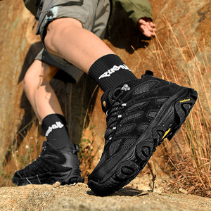 Botas de trabajo resistentes al desgaste para obras de construcción, ropa de trabajo, zapatos deportivos impermeables y antideslizantes para senderismo para hombres - Product Image 6