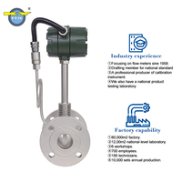 KY LUZ High Reliability Vortex Flow Meter With Pressure Compensation for Industrial Flue Gas Measurement