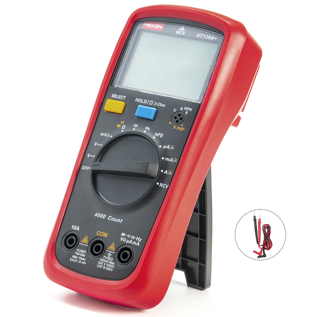 1999 Counts Manual-Ranging Diode Testing Digital Multimeter Tester for Current Resistance Capacitance Continuity