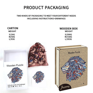 DIY 나무 동물 퍼즐 도매 맞춤형 나무 조각 그림 퍼즐, 성인용 나무 퍼즐 - Product Image 5