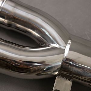 Tubo medio de escape de soldadura de oro cepillado para BMW G80 M3 G82 M4 S58 con resonador - Product Image 4