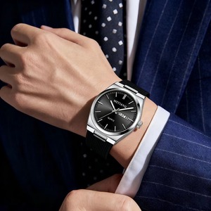 Reloj de Pulsera de Cuarzo para Hombre, de Silicona, Ultrafino, Impermeable, Deportivo, de Negocios, para Exteriores, con Doble Calendario, al por Mayor - Product Image 6