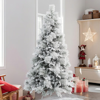 Sapin de Noël artificiel en PE, prix d'usine, haute qualité, décorations de Noël d'intérieur, lumières LED blanc chaud, écologique