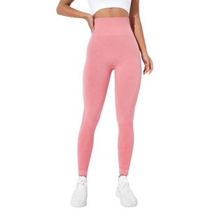 Leggings Deportivos OEM <span class=keywords><strong>Vintage</strong></span> de Cintura Alta, Color Liso, Levanta Glúteos, Control de Abdomen, para Entrenamiento, Gimnasio, Yoga, para Mujer - Product Image 4