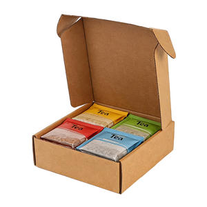 Boîte en carton ondulé légère, durable, écologique et recyclable pour l'emballage efficace des abonnements de livraison de thé en e-commerce - Product Image 1