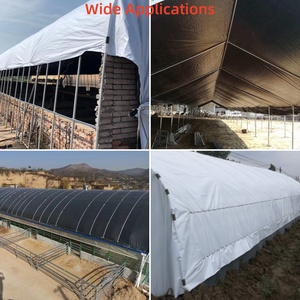 <span class=keywords><strong>Film</strong></span> tissé en polyéthylène haute densité (HDPE) renforcé 190 g/m², noir et blanc, avec revêtement anti-UV, imperméable, pour couverture de serre - Product Image 6