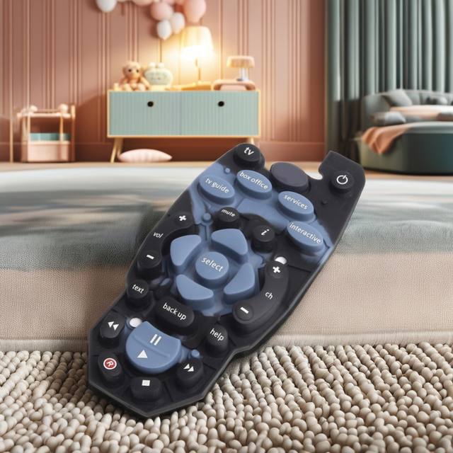 2024 Popular CPC Baby Teether Toys Silicon Mechanical Keyboard Silicone Products Funny TV Remote Controls Shape Baby Teethers