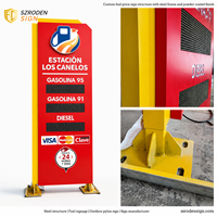 Panneau d'affichage LED personnalisé pour station-service, totem d'affichage des prix du carburant, panneau publicitaire extérieur pour station-service, fabricant