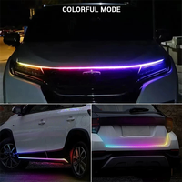 Bande lumineuse led pour capot de voiture de 1.8M, feux de jour, décoration extérieure, lumières flexibles, lampe d'ambiance automobile, accessoires de voiture
