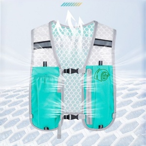 Gilet <span class=keywords><strong>de</strong></span> course réfléchissant haute visibilité personnalisé, entièrement enveloppant, couleurs fluorescentes noir, gris, bleu, sûr pour <span class=keywords><strong>la</strong></span> randonnée, le vélo en ville et les activités sportives - Product Image 3