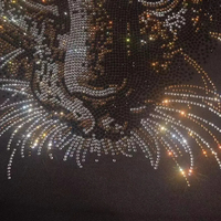 Vente en gros de motifs de fer à transfert de chaleur avec logo personnalisé sur des patchs modèle transfert de feuille conception de motif presse à chaud transfert de strass