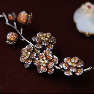 Broche Vintage de Flor de Ameixa de Alta Qualidade TIANSHE, Presente de Dia das Mães, Moda Luxuosa, Pin de Flores por Atacado - Product Image 4