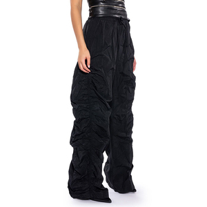 6 Pocket Cargo Pants Women's Clothing Loose Oversize Blank Clothing Drawstring <strong>Cord</strong> Pants Ruched Women High Waist - Product Image 4