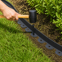 Bordure de jardin flexible en plastique vert de haute qualité Taurus, prix de gros, installation sans creuser