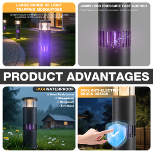 <span class=keywords><strong>Lampe</strong></span> <span class=keywords><strong>anti</strong></span>-moustiques LED ronde personnalisée pour <span class=keywords><strong>extérieur</strong></span>, villa, éclairage supérieur de quartier, 220V 7W 10W, <span class=keywords><strong>lampe</strong></span> <span class=keywords><strong>anti</strong></span>-moustiques de jardin en aluminium - Product Image 4