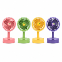 Ventilateur de bureau Ouliwen à faible bruit, rechargeable par USB, avec contrôle de vitesse progressif et vent puissant, idéal pour le bureau et les dortoirs