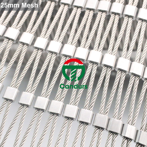 20mm 25mm 30mm 35mm hayvanat bahçesi SS 316 esnek paslanmaz çelik tel halat Mesh kuş netleştirme - Product Image 2