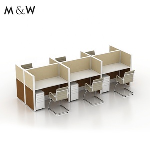 M & W ticari 3 kişilik mobilya masası çağrı merkezi özel bölüm ofis iş istasyonu kabini - Product Image 2