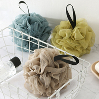 Éponge de Douche Exfoliante en Maille pour le Corps, Réutilisable, en Fibre de Boule, pour Éliminer les Peaux Mortes, Fleur de Bain, Vente en Gros Direct Usine