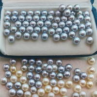 Perles d'eau de mer naturelles Akoya, perles lâches, pièce unique, véritable plume de Mado, or royal, pour boucles d'oreilles, pendentifs, bagues, ornements d'oreille DIY