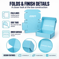 Boîte en carton pliable de couleur unie avec couvercle à charnière, finition mate, pour boutiques de cadeaux et acheteurs e-commerce