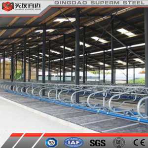 Conception moderne personnalisée Bâtiment de construction en acier léger préfabriqué Structure en acier Maison pour vaches Ferme pour bovins vaches laitières - Product Image 4