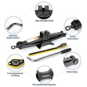 Cric hydraulique manuel en acier de haute qualité 2T, kit d'urgence portable, clé à cliquet, kit de changement de <span class=keywords><strong>pneus</strong></span> pour voiture, SUV, <span class=keywords><strong>4x4</strong></span>, noir - Product Image 2