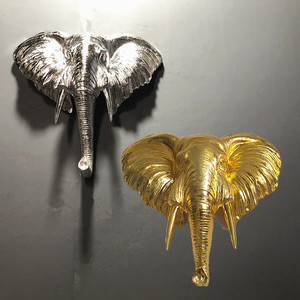 Escultura de Pared con Cabeza de Elefante de Resina Nórdica, Venta Caliente 2022, Estatua de León de Fibra de Vidrio para Decoración del Hogar - Product Image 2