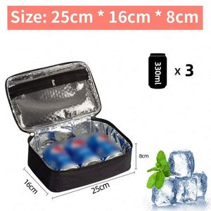 กระเป๋าเก็บความร้อนแบบพกพาสำหรับแคมป์ปิ้ง เดินทาง ท่องเที่ยวกลางแจ้ง  กระเป๋าเป้สะพายหลังสำหรับใส่อาหารกลางวัน  แบบสั่งทำพิเศษ พร้อมสกรีนลาย - Product Image 5