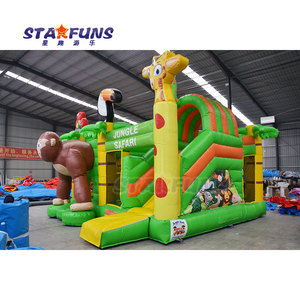 Populaire personnalisé gonflable singe Jungle thème Combo toboggan singe gonflable rebond maison Jungle <span class=keywords><strong>château</strong></span> plein d'entrain <span class=keywords><strong>à</strong></span> <span class=keywords><strong>vendre</strong></span> - Product Image 3