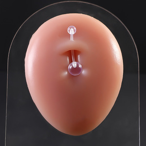 Wholesale Clear Acrylic Thread <strong>Piercing</strong> <strong>Retainers</strong> Invisible Earring Labret Stud Septum Horseshoe Ring Body <strong>Piercing</strong> Jewelry - Product Image 2